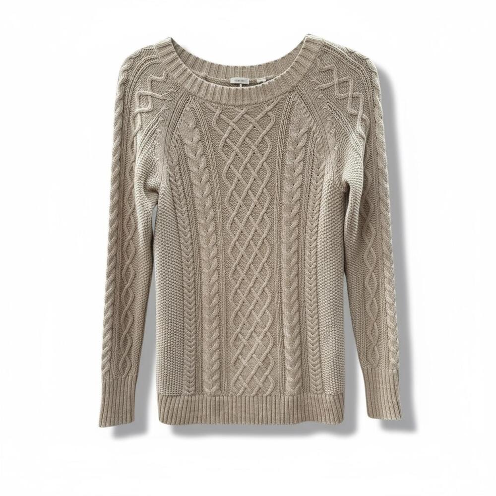 GAP Taupe Cable Knit Sweater XS